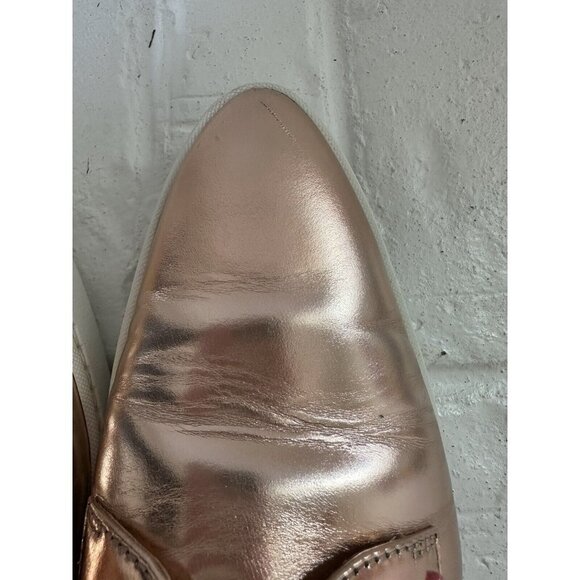 Swear Shoes Womens EU 39 US‎ 8.5 Rose Gold Pointed Toe Metallic Loafer Donna2 - Picture 14 of 16
